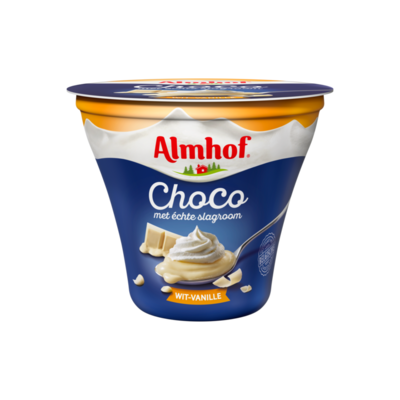 Almhof Choco met slagroom Wit-Vanille